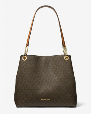 KENSINGTON
Grand cabas à logo Signature - Bronze / Noisette