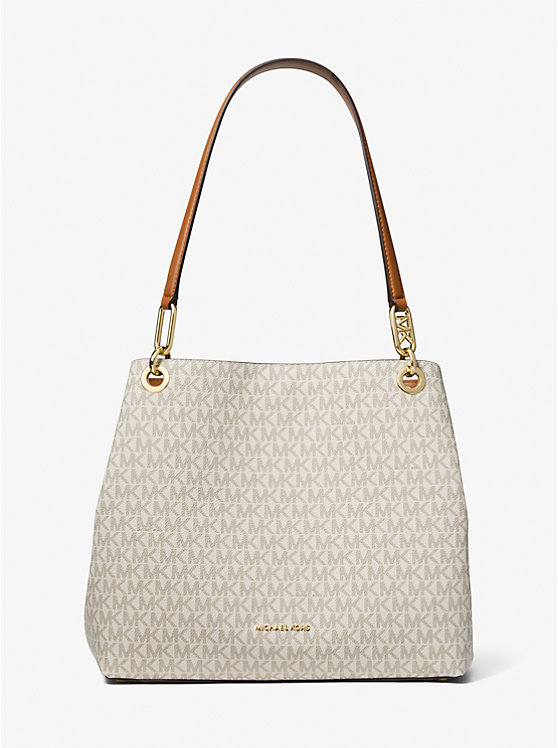 KENSINGTON – Grand cabas à logo Signature – Vanilla1