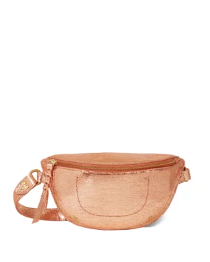 LINO BANANE • CHÈVRE LAMÉ ROSE GOLD