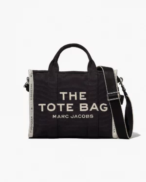 THE JACQUARD MEDIUM TOTE BAG - Black