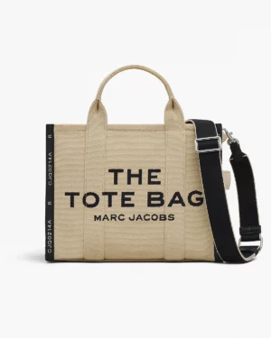 THE JACQUARD MEDIUM TOTE BAG - Warm Sand