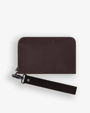 PONOS • Pochette double zip 2 compartiments - mustang