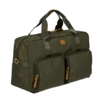 Petit sac polochon multipoches en nylon - olive2