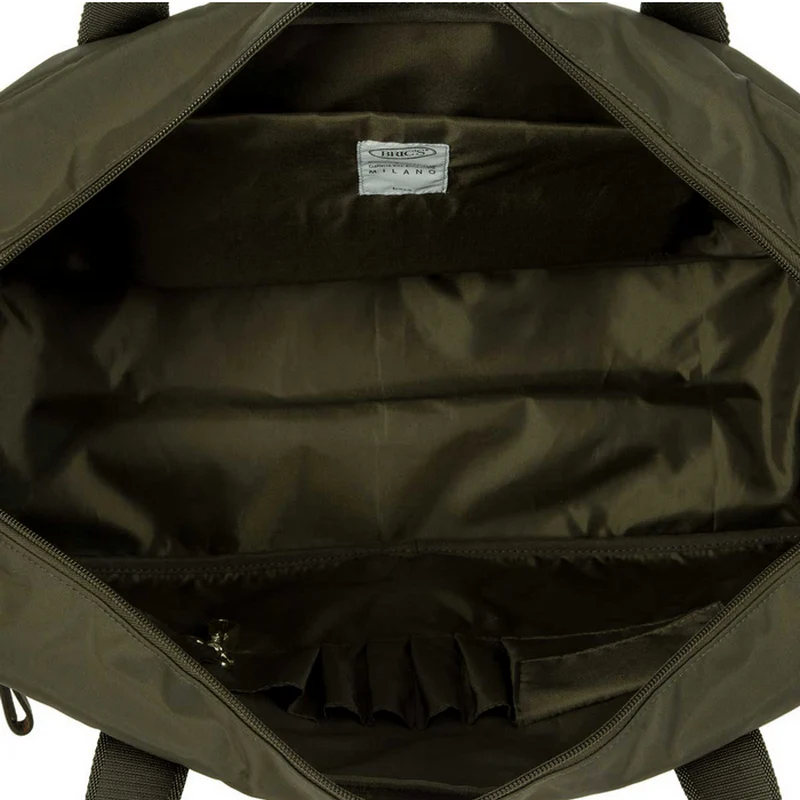 Petit sac polochon multipoches en nylon - olive5