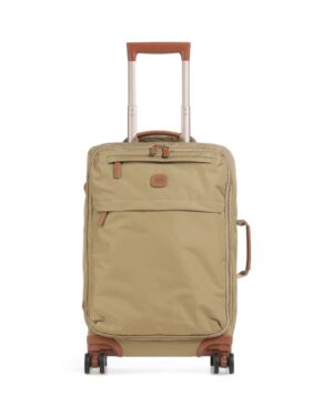 X-Collection • Valise trolley de cabine 55 cm en tissu recyclé - Havane