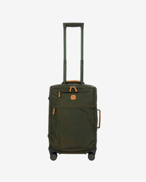 X-Collection • Valise trolley de cabine 55 cm en tissu recyclé - Olive
