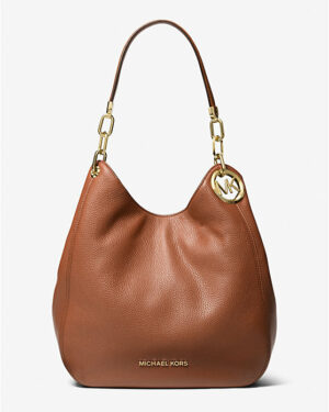 LILLIE <br> Grand sac porté épaule en cuir grainé