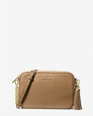 JET SET • CAMERA BAG Sac à bandoulière en cuir de taille moyenne