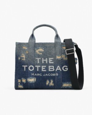 THE RIP AND REPAIR DENIM MEDIUM TOTE BAG