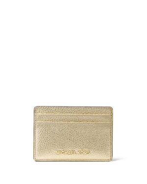 JET SET  Porte cartes en cuir metallisé