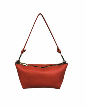 THE MINI MARINA BAG Sac en cuir de vachette - Rojo