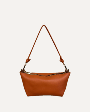 THE MINI MARINA BAG Sac en cuir de vachette - Naranja