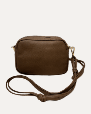 THE MINI SABELA BAG  Sac en cuir de vachette - Marron