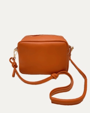 THE MINI SABELA BAG  Sac en cuir de vachette - Naranja