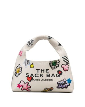THE STICKER <br> LEATHER MINI SACK BAG