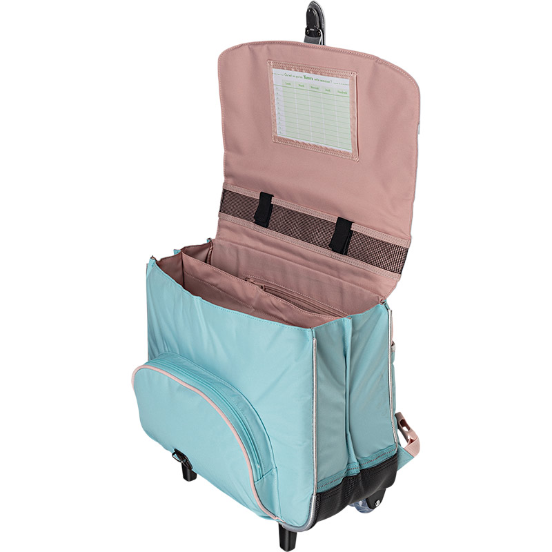 Mia • Cartable trolley bicolore • 38cm – Image 2