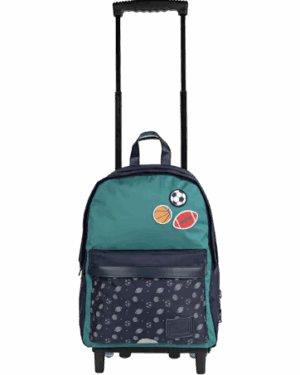 Alexandre · Sac à dos trolley vert L - 2 compartiments