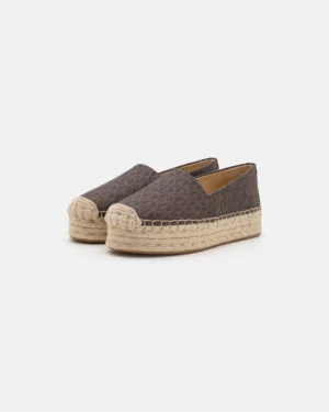 Espadrille Lynn à semelle compensée et logo Signature • Marron