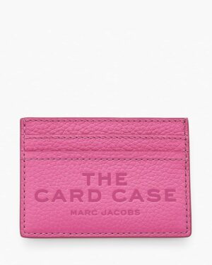 THE LEATHER CARD CASE • Porte cartes - Bow pink