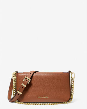 BRYANT <br> Petite pochette convertible en cuir grainé - Luggage