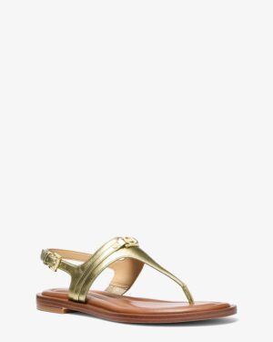 Mandy • Sandale plate <br> Pale gold