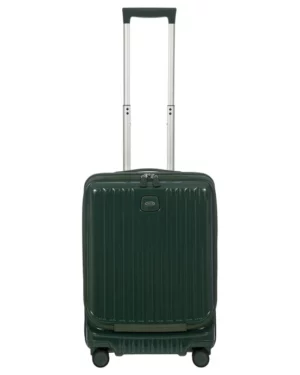 POSITANO • Valise cabine 4 roues avec port USB 55 cm - Vert émeraude