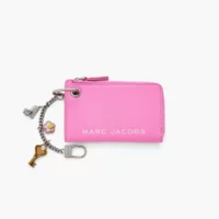 The Top Zip Charm Wallet • Bow pink - Thumbnail Image 1