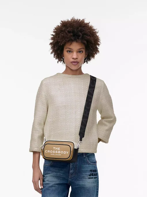 THE CROSSBODY • LEATHER BAG CAMEL MULTI – Image 2