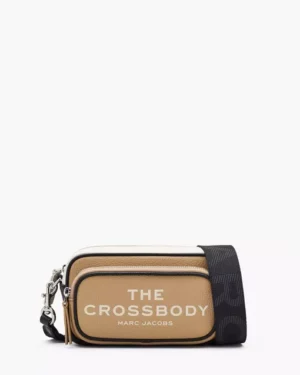 THE CROSSBODY • LEATHER BAG CAMEL MULTI