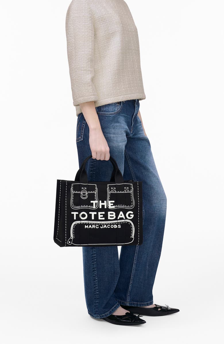 THE TROMPE L'OEIL CHARM CANVAS MEDIUM TOTE BAG – Image 3