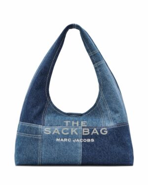 THE PATCHWORK DENIM SACK BAG