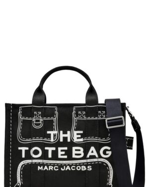 THE TROMPE L'OEIL CHARM CANVAS MEDIUM TOTE BAG