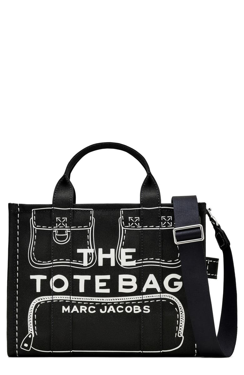 THE TROMPE L'OEIL CHARM CANVAS MEDIUM TOTE BAG – Image 1