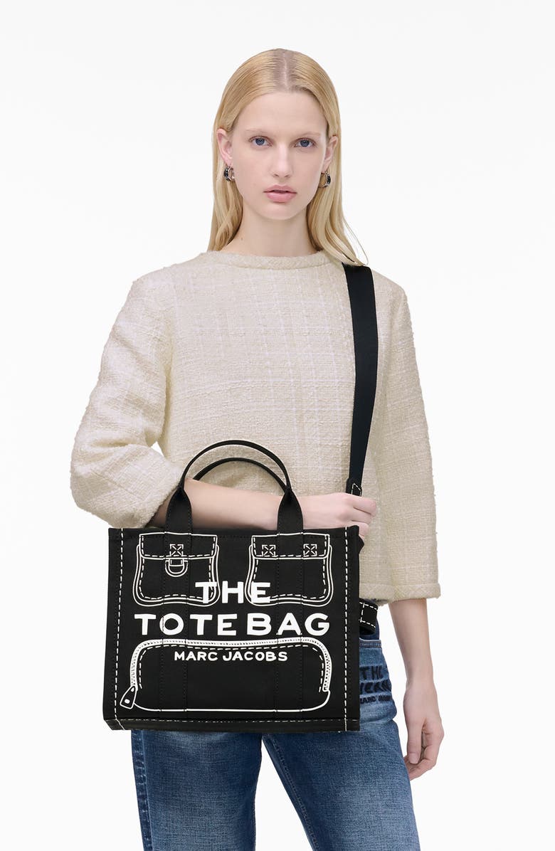 THE TROMPE L'OEIL CHARM CANVAS MEDIUM TOTE BAG – Image 2