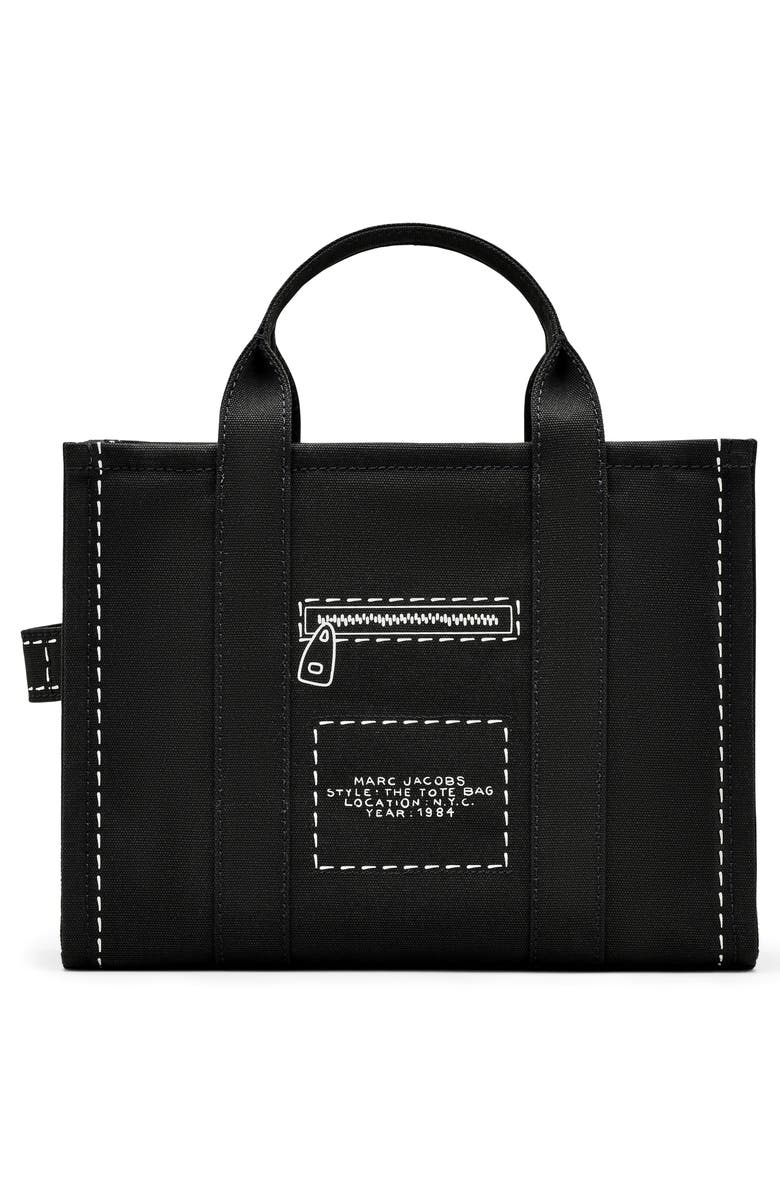 THE TROMPE L'OEIL CHARM CANVAS MEDIUM TOTE BAG – Image 4