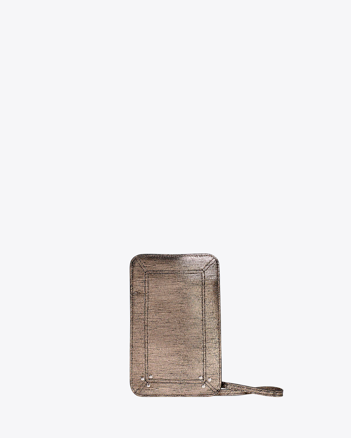 Étui Louis Mobile Chèvre Lamé Champagne – Image 1