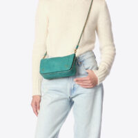 Bobi S cuir imprimé croco agave - Thumbnail Image 2