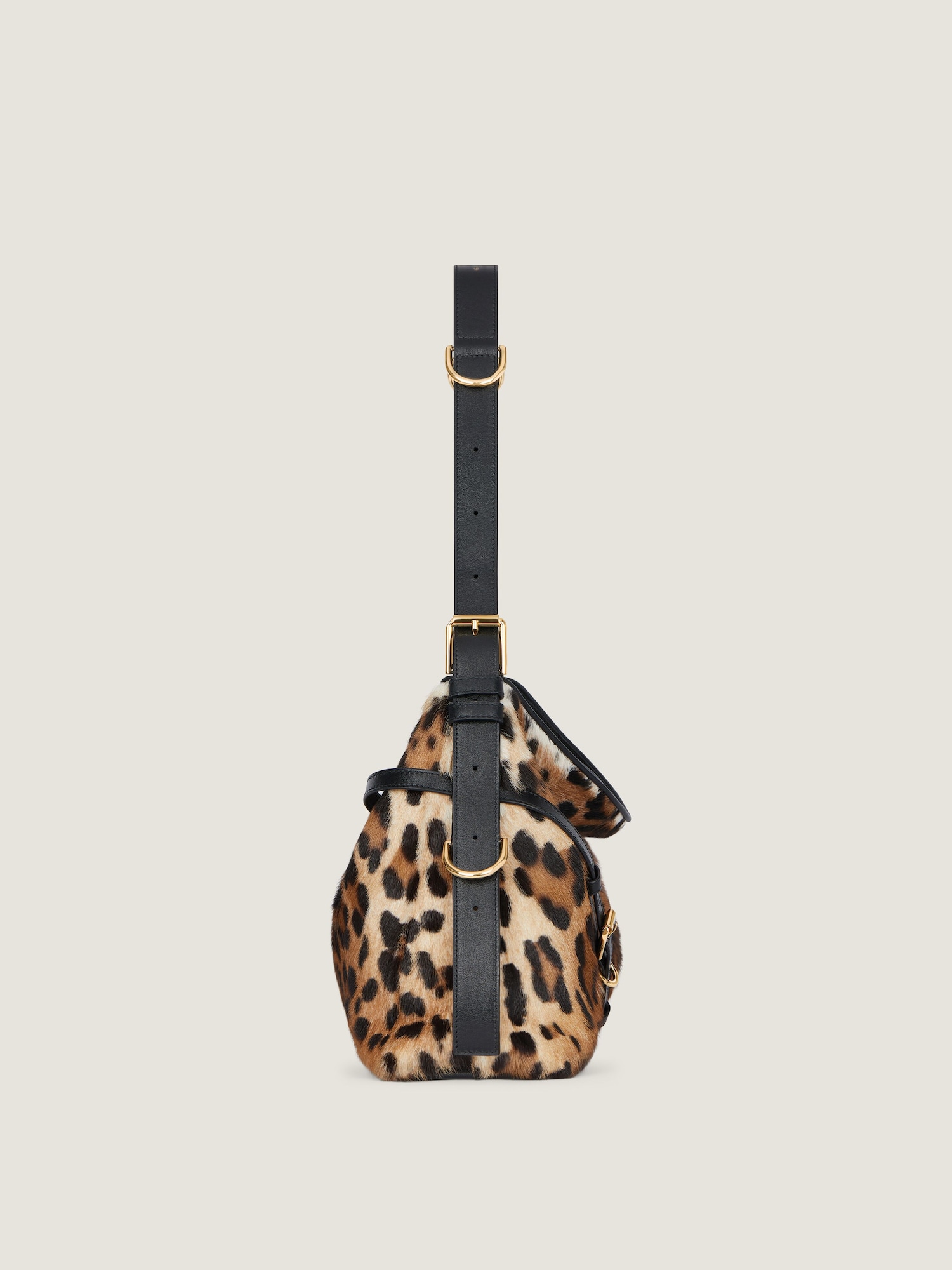 VOYOU • Sac medium en cuir effet pony à motif léopard – Image 2