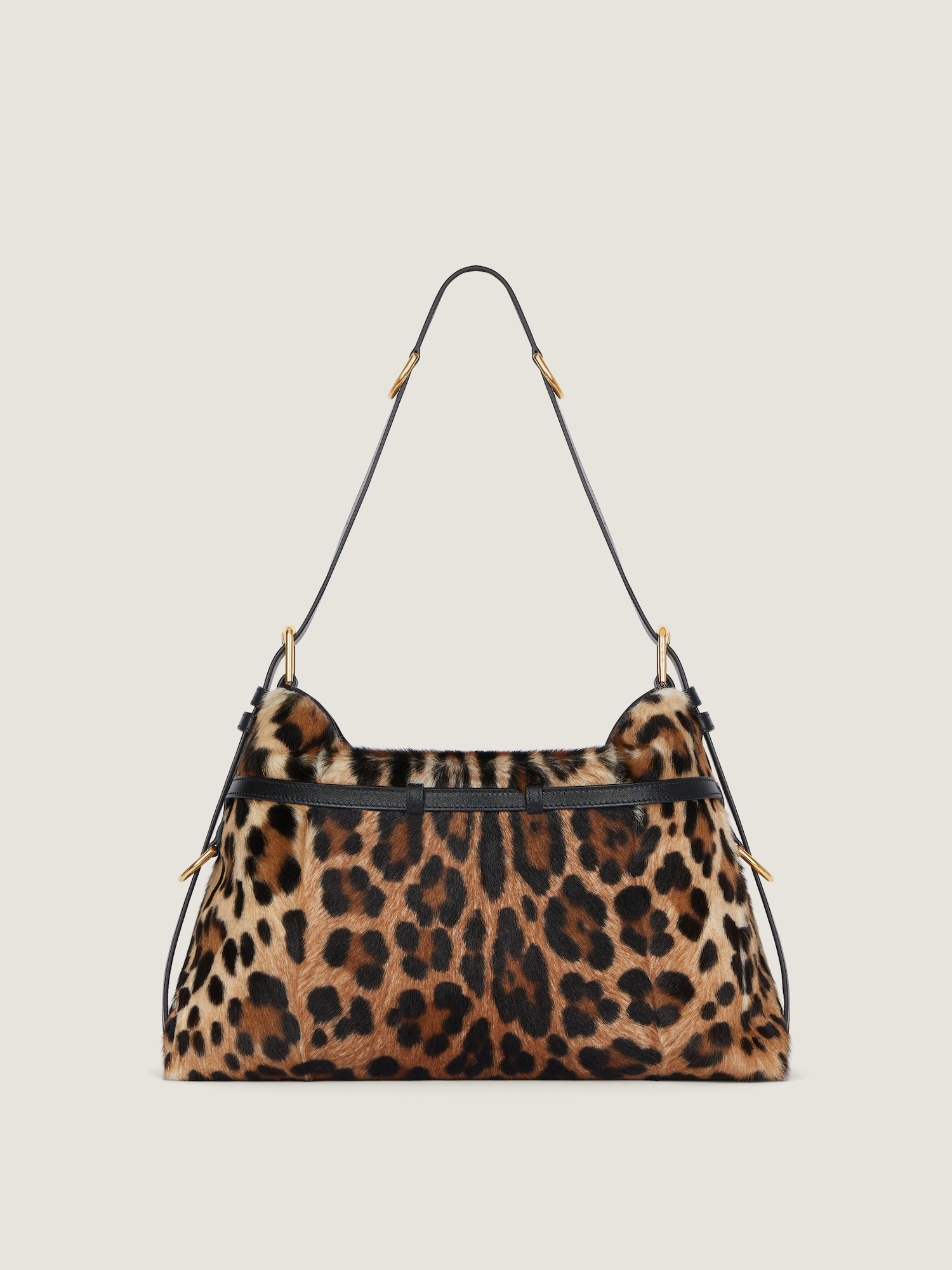 VOYOU • Sac medium en cuir effet pony à motif léopard – Image 3
