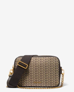 BRYANT <br> Sac à bandoulière / Camera bag de taille moyenne en jacquard à logo MK2000