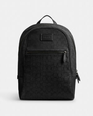Sac à Dos Theo en jacquard signature - Black
