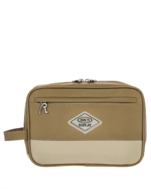Replay • Nécessaire en tissu recyclé • Bois de sable
