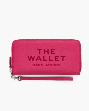 THE LEATHER CONTINENTAL WALLET - Raspberry Pink