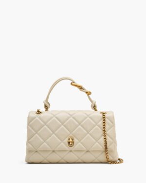 THE QUILTED DUAL CONVERTIBLE SHOULDER BAG - Cloud White