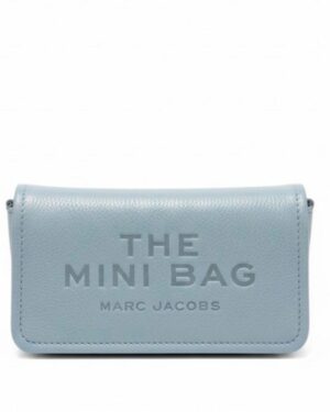 THE LEATHER MINI BAG - Sky Blue