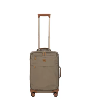 X-Collection • Valise trolley de cabine 55 cm en tissu recyclé - Nut