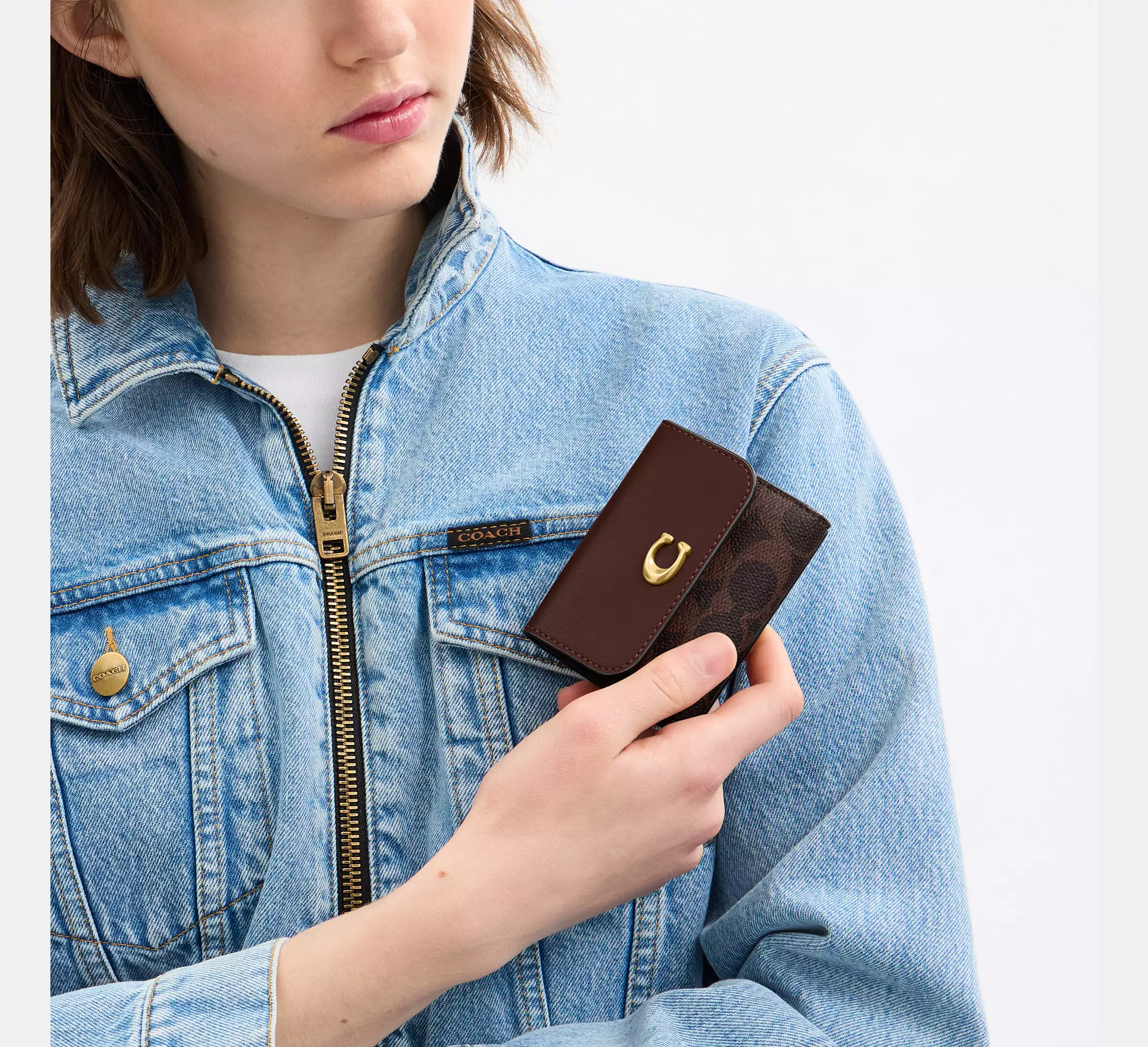 Portefeuille porte-cartes Essentiel en toile exclusive1