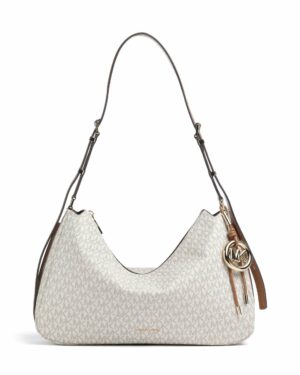 NOLITA • Sac porté épaule de taille moyenne à logo Signature - Vanille/Noisette