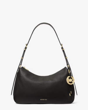 NOLITA • Sac porté épaule de taille moyenne en cuir grainé - Noir