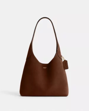 Brooklyn 28 • Sac épaule • Suede - Warm Brown